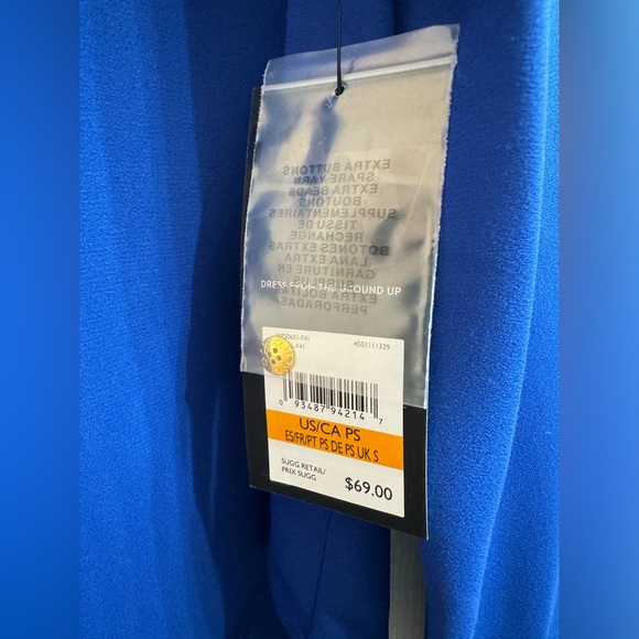 Nine West Royal Blue V-Neck Women’s Blouse Size Petite Small - Picture 4 of 4